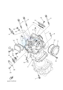 YFM700R YFM70RSBJ RAPTOR 700 (2LSE) drawing CYLINDER HEAD