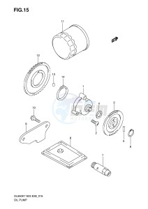 DL650 (E3-E28) V-Strom drawing OIL PUMP