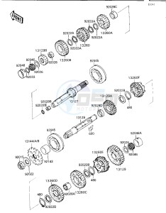 ZX 750 H [NINJA ZX-7] (H1) [NINJA ZX-7] drawing TRANSMISSION