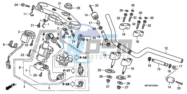 HANDLE PIPE/TOP BRIDGE