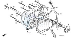 CRF70FB CRF70F ED drawing RIGHT CRANKCASE COVER