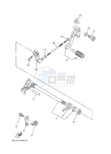 YZ250X (BJ41) drawing SHIFT SHAFT