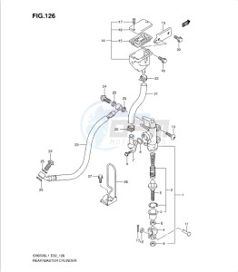 SV650/S drawing REAR MASTER CYLINDER (SV650SL1 E2)