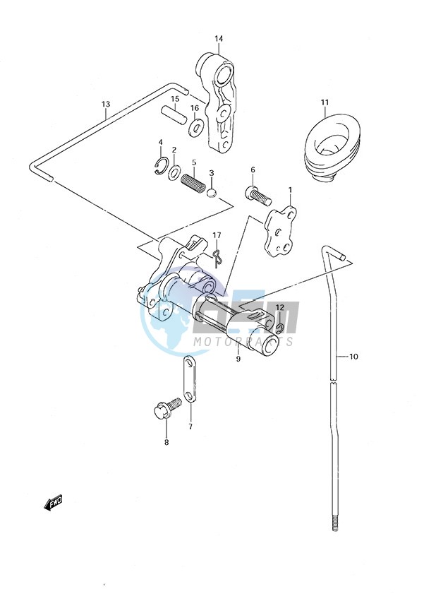 Clutch Rod w/Remote Control