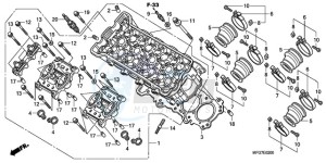 CB600FA39 Spain - (SP / ABS ST 25K) drawing CYLINDER HEAD