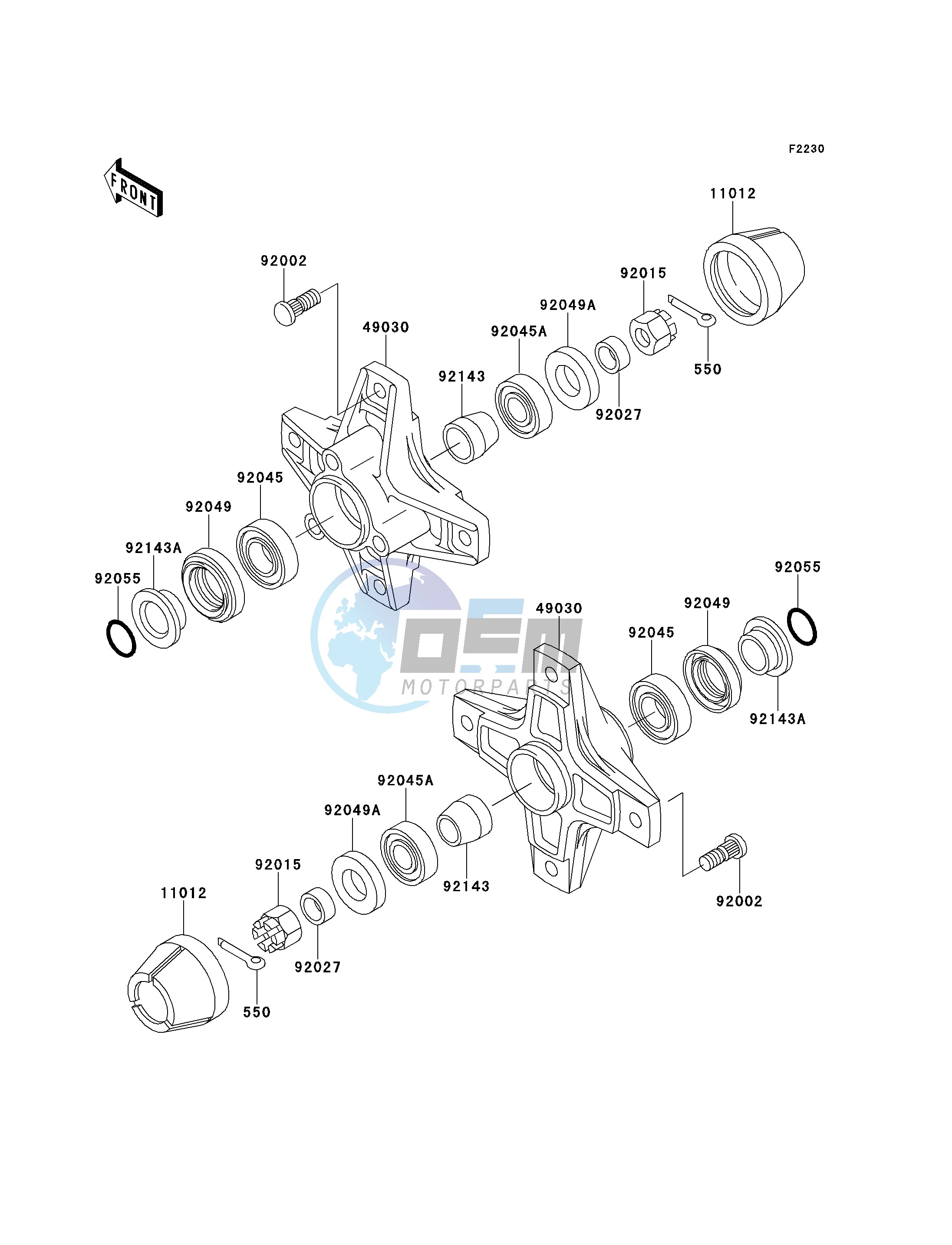 FRONT HUB