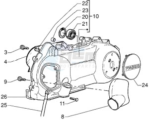 X9 125 drawing Crankcase Cooling