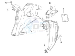 Nexus 500 e3 (UK) UK drawing Front glove-box - Knee-guard panel