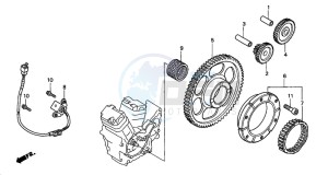 VT750CD3 drawing PULSE GENERATOR/ STARTING CLUTCH