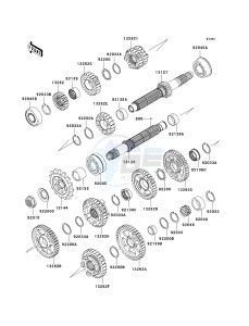 ZX 1000 E [NINJA ZX-10R] (E8F-E9FA) 0E9FA drawing TRANSMISSION