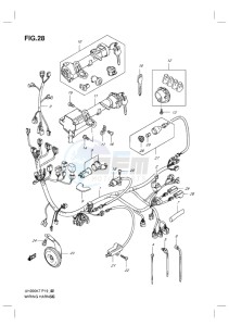 UH200G BURGMAN EU drawing WIRING HARNESS