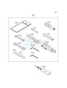 NINJA 300 EX300AEF XX (EU ME A(FRICA) drawing Owner's Tools