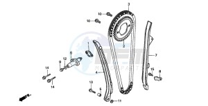 TRX300FW FOURTRAX 300 4X4 drawing CAM CHAIN