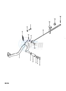 RM125 1999 drawing REAR BRAKE