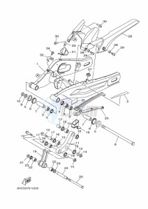 MT-07 MTN690-A (B4CS) drawing REAR ARM