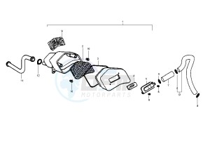 Runner POGGIALI 50 drawing Secondary air system