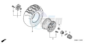 TRX680FAC drawing REAR WHEEL