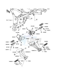 NINJA_250R EX250K8F GB XX (EU ME A(FRICA) drawing Footrests