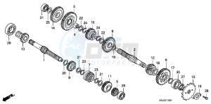 CRF100FB drawing TRANSMISSION (CRF100F)