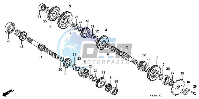 TRANSMISSION (CRF100F)