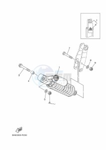 YFM700R (BCX9) drawing REAR SUSPENSION