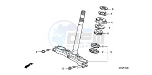 CB1000RAB drawing STEERING STEM