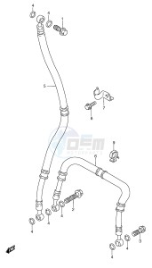 RGV250 (E1) drawing FRONT BRAKE HOSE