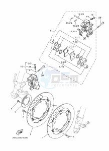 TRACER 900 MTT850 (B5CC) drawing FRONT BRAKE CALIPER