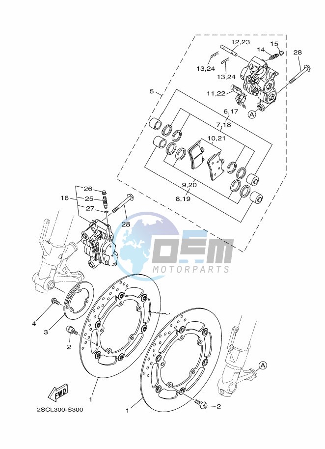 FRONT BRAKE CALIPER