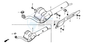 PK50S drawing EXHAUST MUFFLER