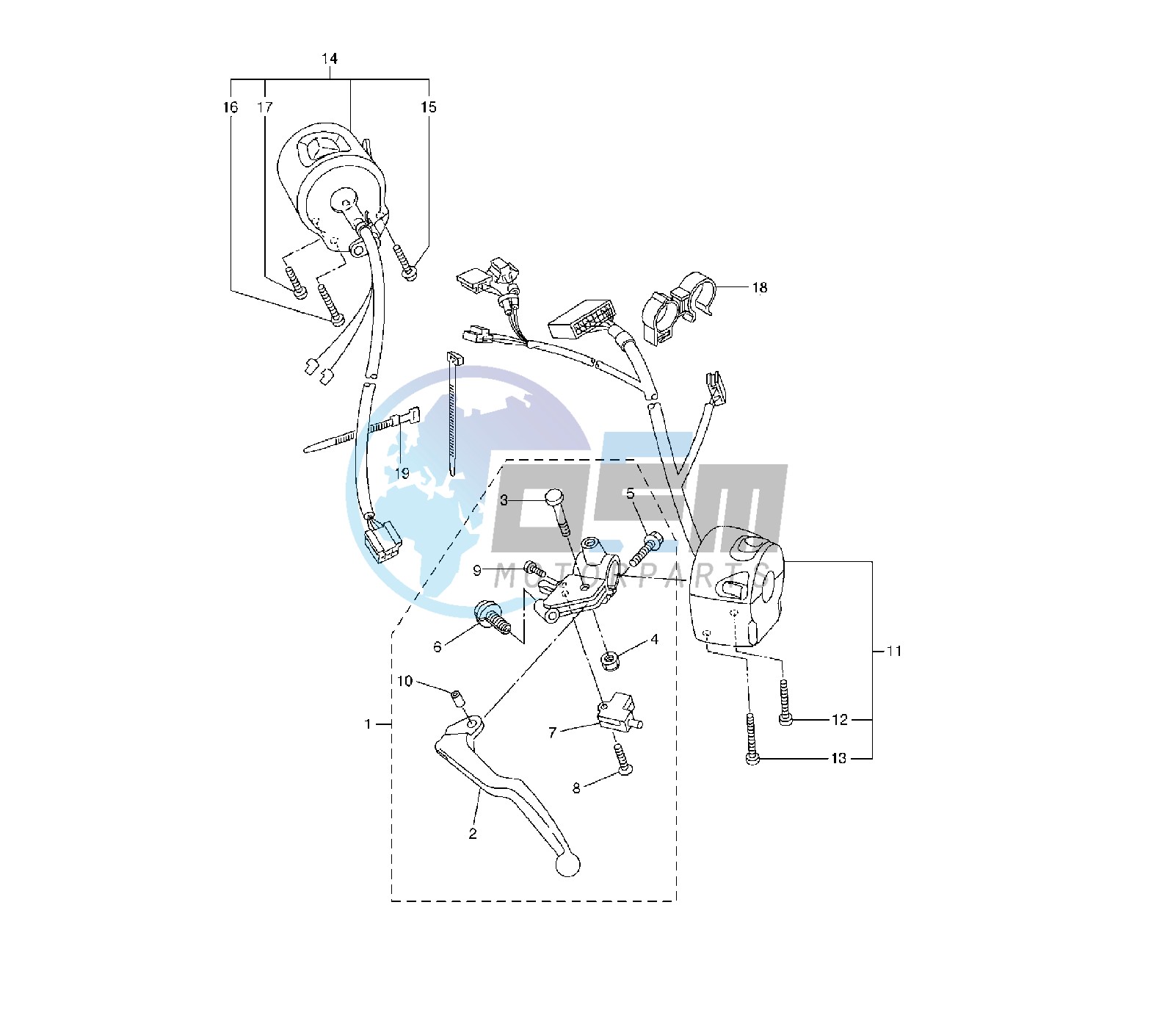 HANDLE SWITCH AND LEVER