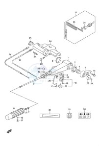 DF 9.9B drawing Tiller Handle