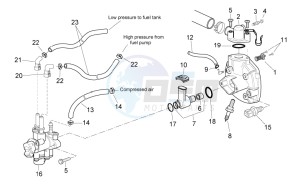 SR 50 ie AND carb. USA drawing Injection unit