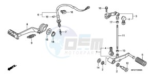 CB600FA39 Spain - (SP / ABS ST) drawing PEDAL