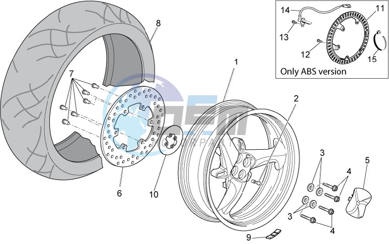 Rear wheel