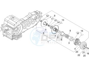 X9 500 Evolution 2006-2007 drawing Driven pulley