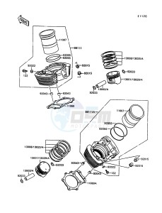 VN 1500 A [VULCAN 1500] (A10-A13) [VULCAN 1500] drawing CYLINDER_PISTON-- S- -