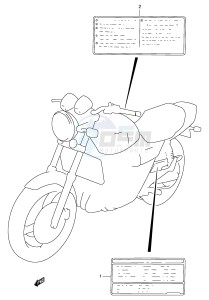 GSX400 (E30) drawing LABEL