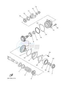 XT1200Z SUPER TENERE ABS (BP83) drawing MIDDLE DRIVE GEAR