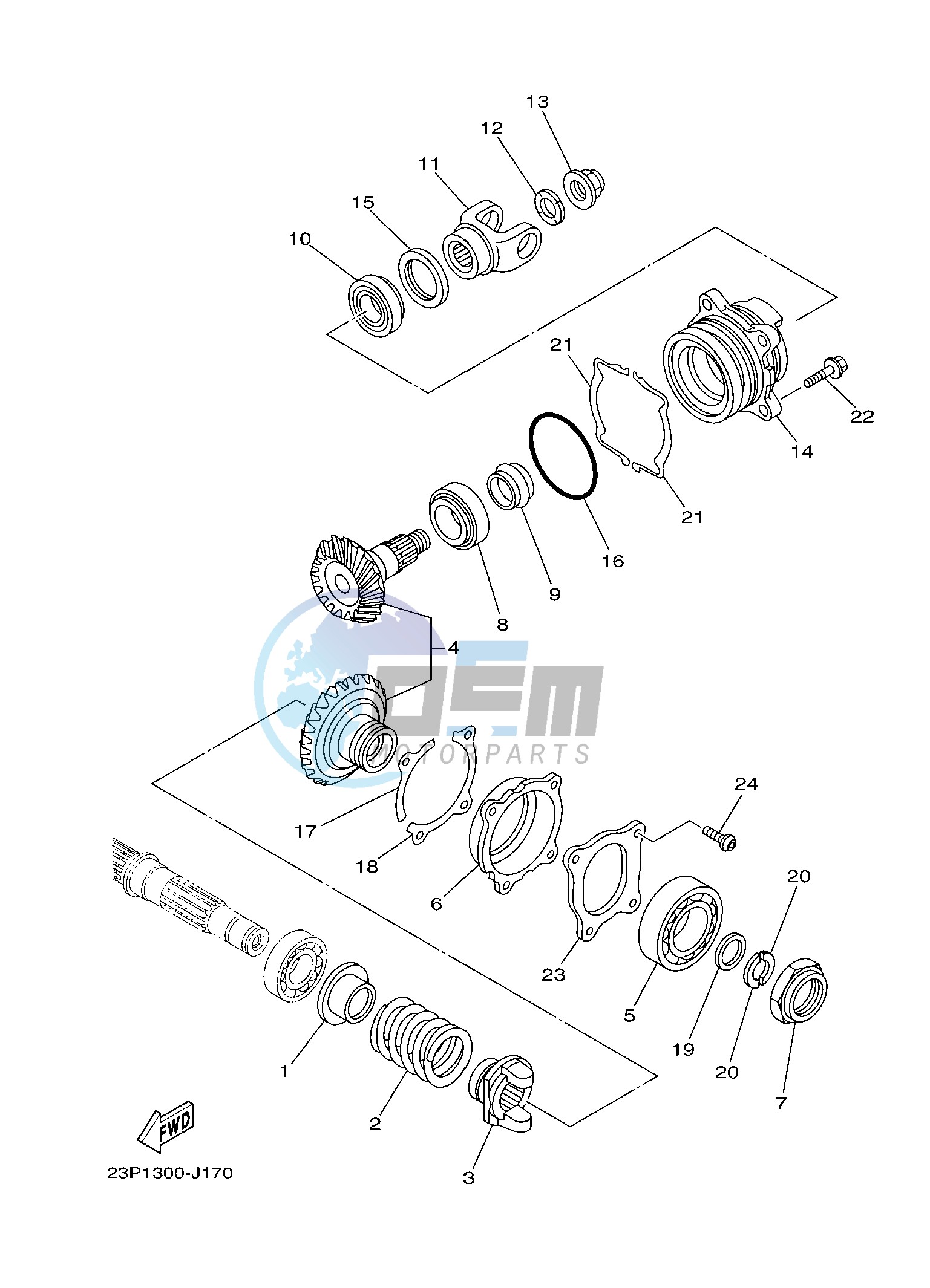 MIDDLE DRIVE GEAR