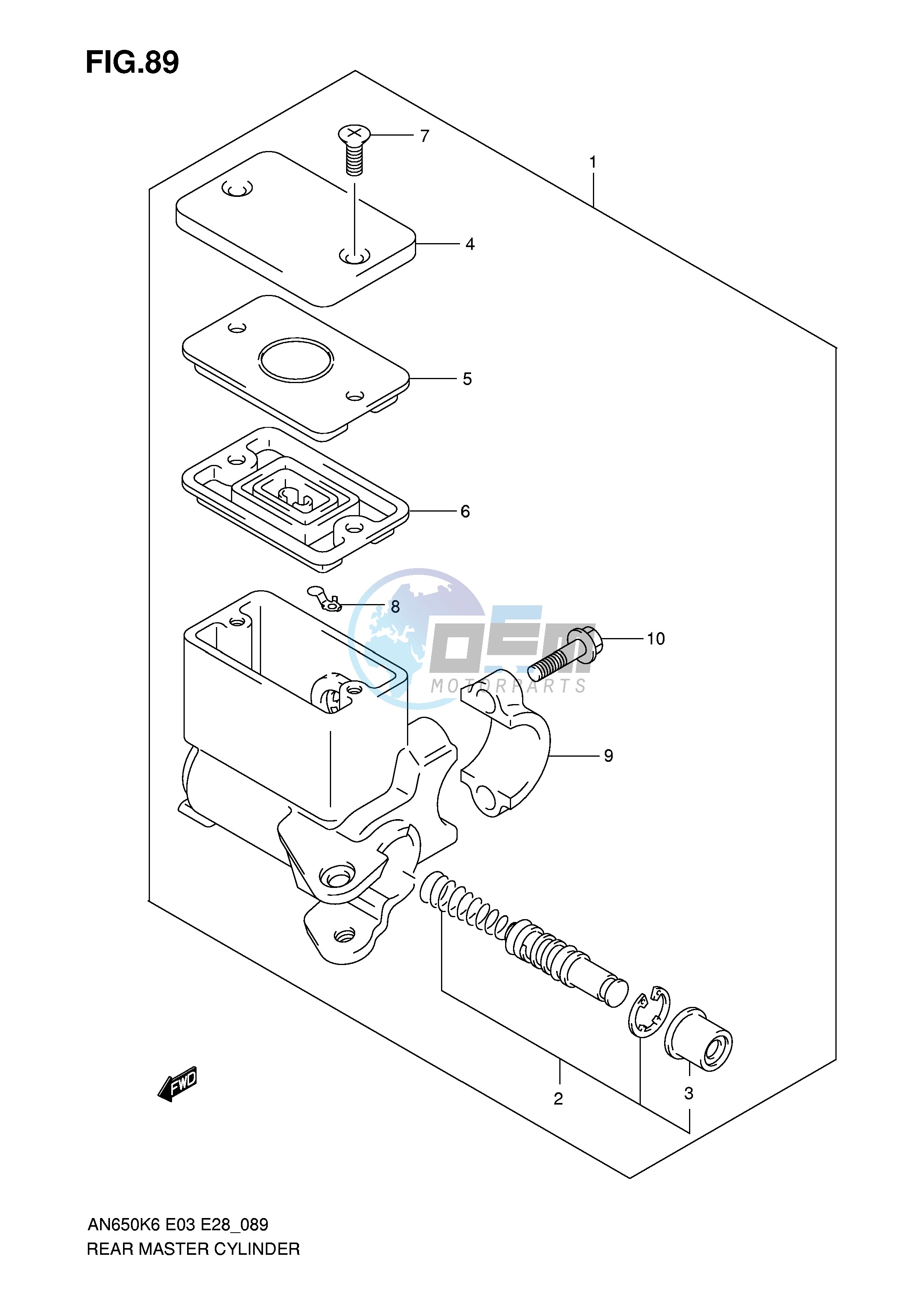 REAR MASTER CYLINDER