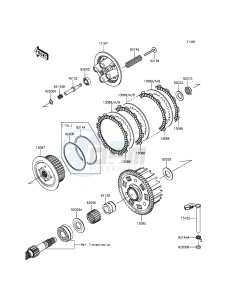 Z800 ZR800AGF FR GB XX (EU ME A(FRICA) drawing Clutch