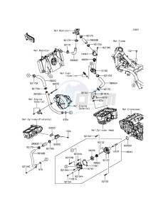 NINJA_300 EX300AFF XX (EU ME A(FRICA) drawing Water Pipe(-EX300AEA39567)