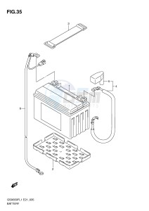 GSX650F (E21) Katana drawing BATTERY (GSX650FUL1 E24)