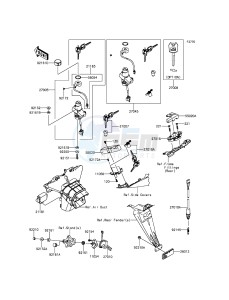 NINJA ZX-6R ZX600RFF FR GB XX (EU ME A(FRICA) drawing Ignition Switch