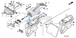 CB1000R9 Australia - (U) drawing TAILLIGHT