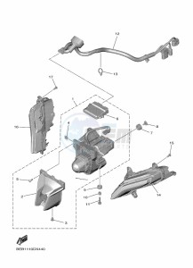 YZF690 YZF-R7 (BEBA) drawing HEADLIGHT