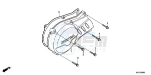 CRF100FC drawing LEFT CRANKCASE COVER