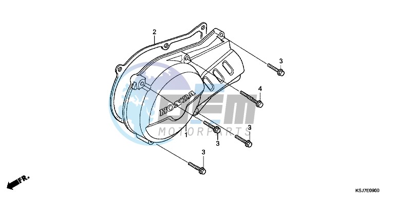 LEFT CRANKCASE COVER