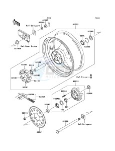 ZZR1200 ZX1200-C4H XX (EU ME A(FRICA) drawing Rear Hub